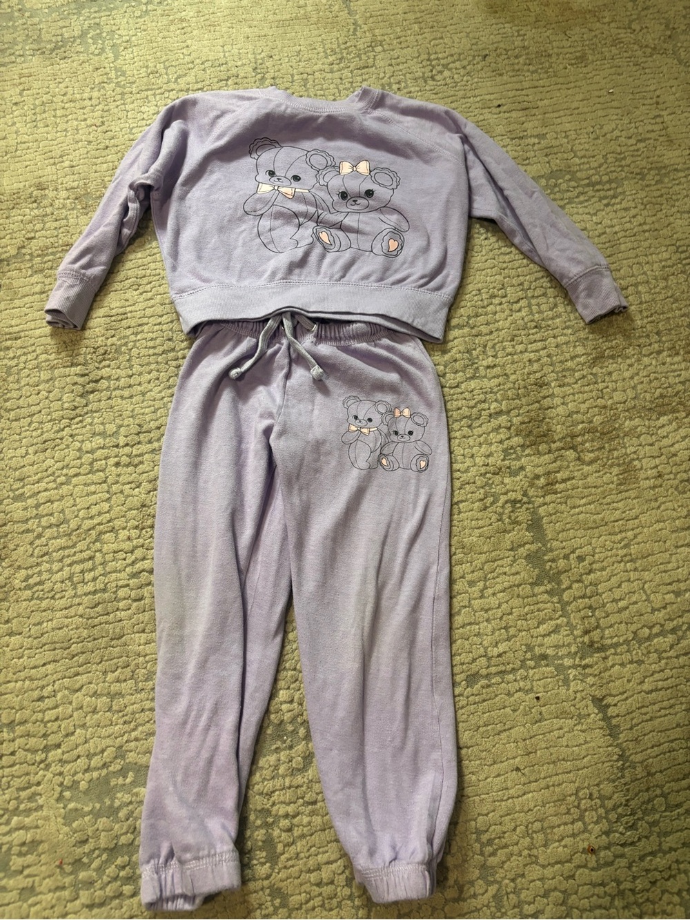 Boutique brand girls set size 6 teddy bears